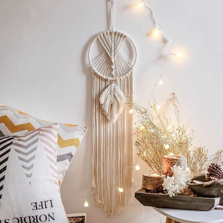 Woven tapestry dreamcatcher