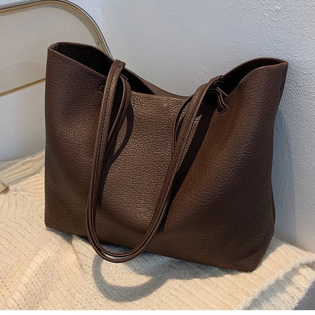 Large Capacity PU Tote Bag for Women