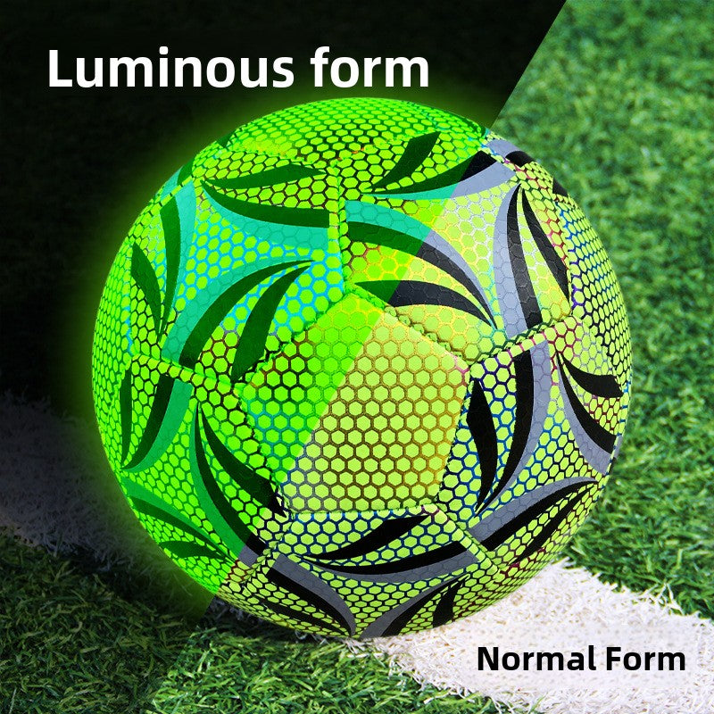 Luminous football reflective laser luminous football Training Pvc Football