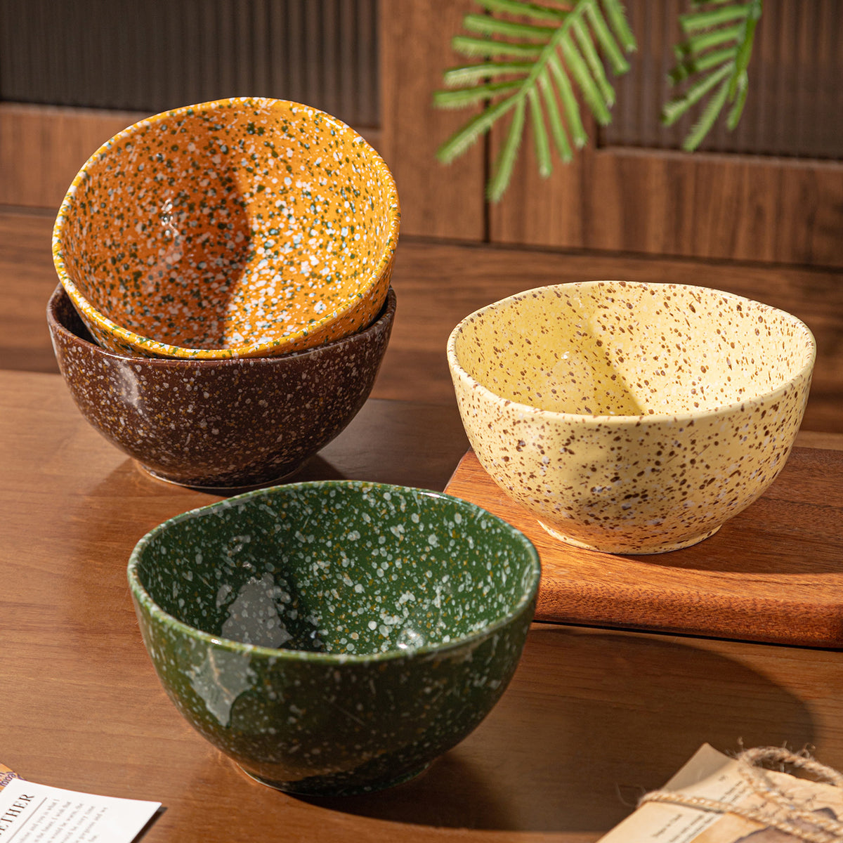Splash Ink Ceramic Yogurt Bowl