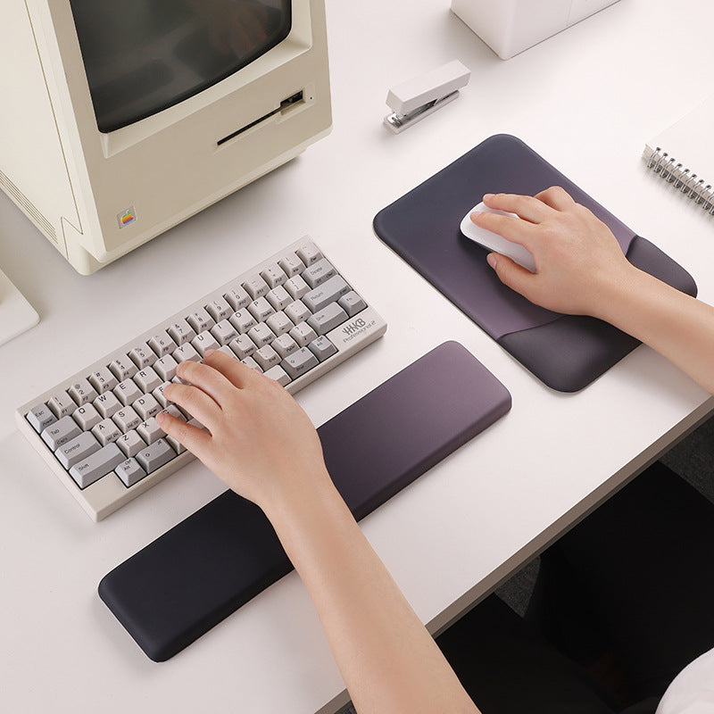 Ergonomic Silicone Wrist Rest Pad with Memory Foam
