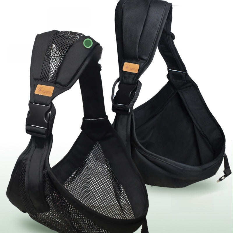 Cross-armed breathable mesh baby carrier