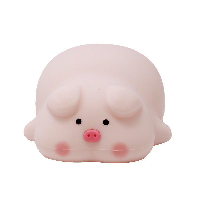 Cute night light silicone bedside bedroom sleep companion