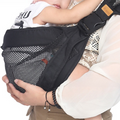 Cross-armed breathable mesh baby carrier