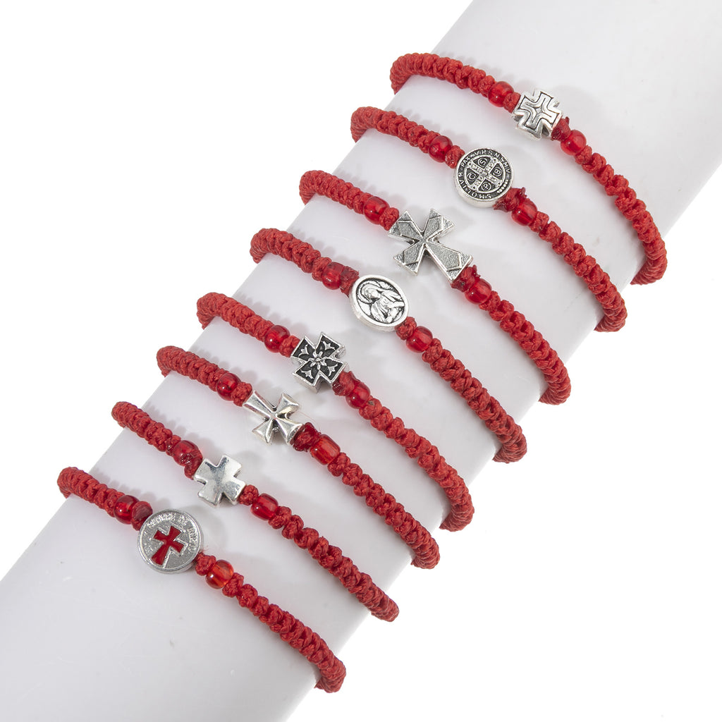 Handmade rope knot prayer bracelet
