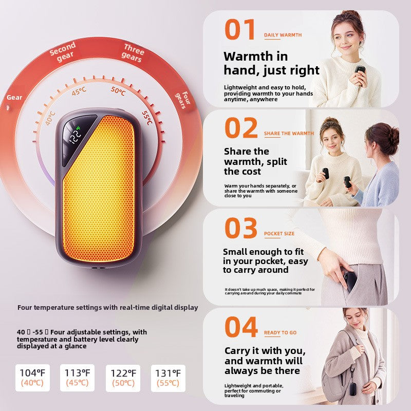 Magnetic Detachable USB Rechargeable Hand Warmer