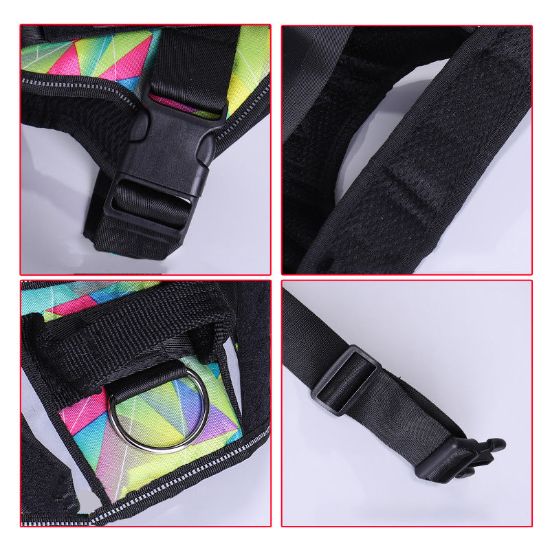 Reflective Adjustable Dog Harness and Leash Set