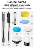 Electric Cleaning Brush with Rotating Brush Heads