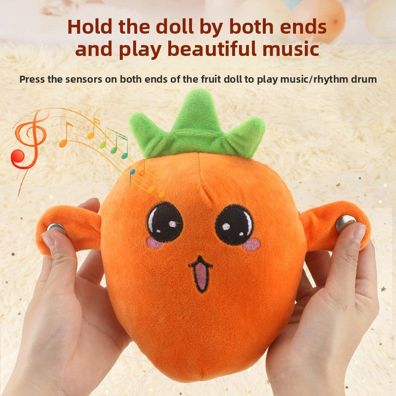 Interactive Fruit Sensor Music Plush Toy