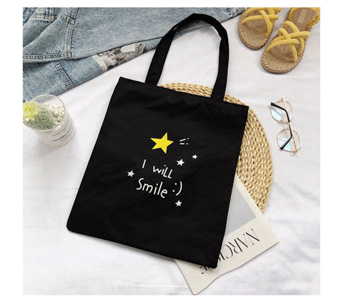 Canvas bag - Ins canvas crossbody handbag for women