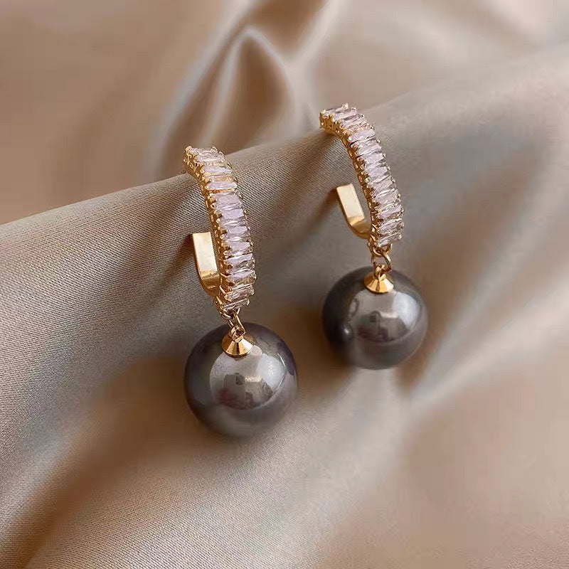 Quality zirconia C-type pearl ear loop