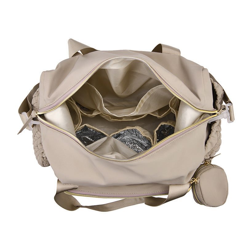 Multifunctional Mommy Diaper Bag with Pacifier Holder