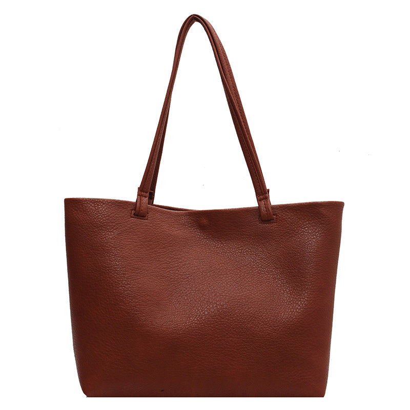 Large Capacity PU Tote Bag for Women