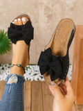 Bowknot Wedge Sandals