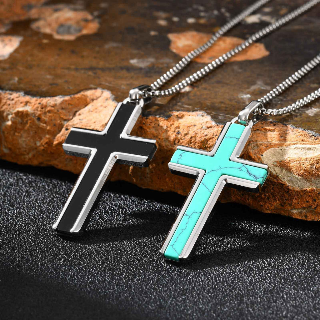 Men's necklace cross