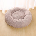 Round Plush Pet Bed for Dogs Cats Warm Cozy Dog Mat Nest