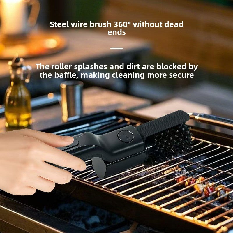 Electric Barbecue Cleaning Brush with Rotating Head