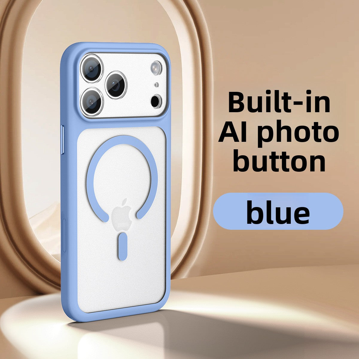 2.5mm Thick Matte Magnetic 360 Rotating Stand Phone Case for iPhone 17 18 Series