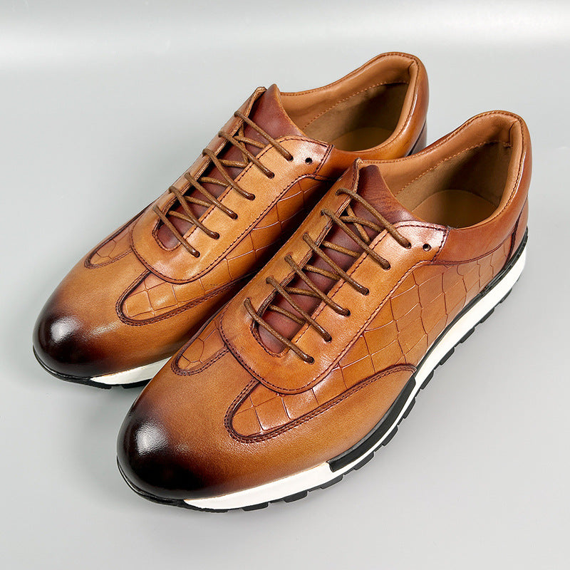 Men's Leather Brogue Casual Shoes