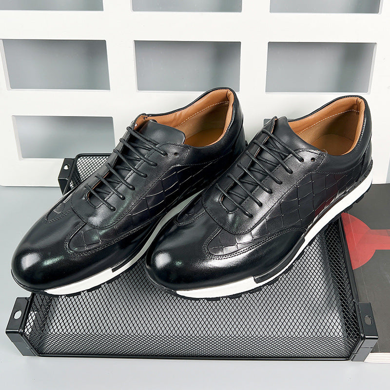 Men's Leather Brogue Casual Shoes