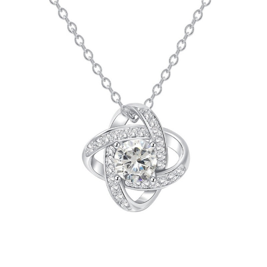 Rotating necklace with cards
