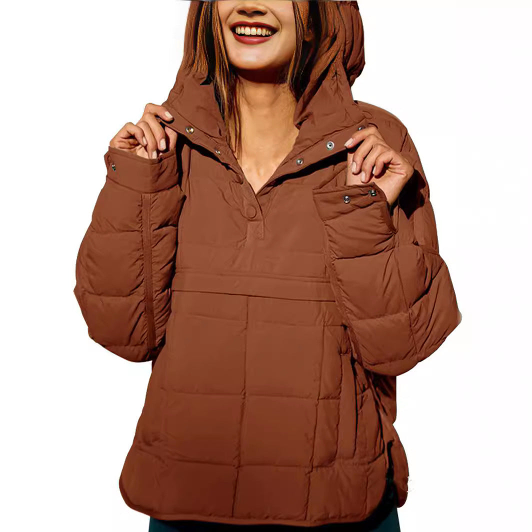 Womens Zipper Hooded Cardigan