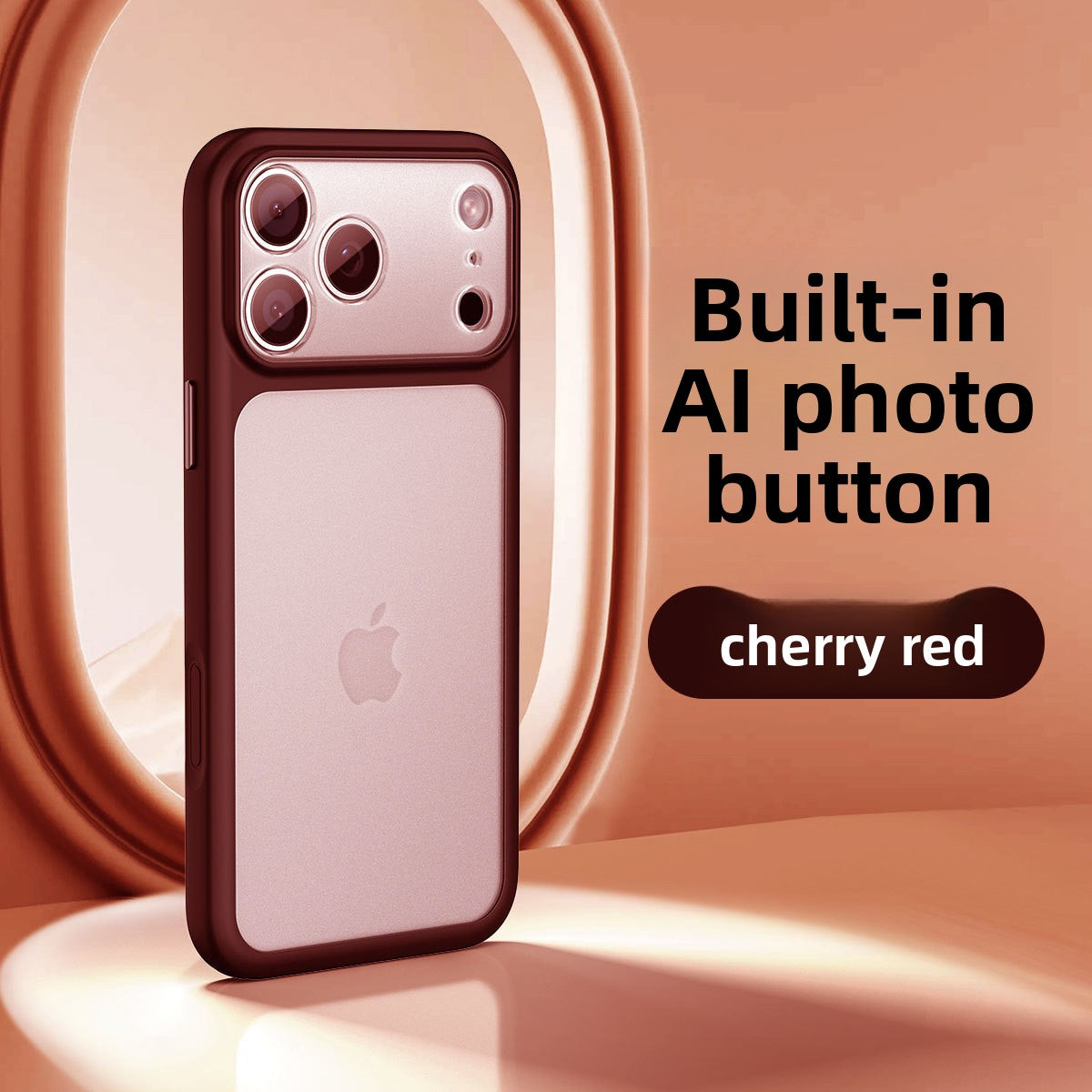 2.5mm Thick Matte Magnetic 360 Rotating Stand Phone Case for iPhone 17 18 Series