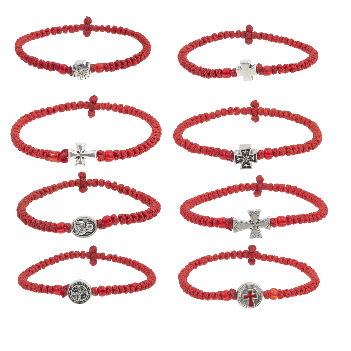 Handmade rope knot prayer bracelet