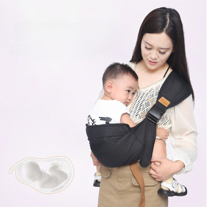 Cross-armed breathable mesh baby carrier