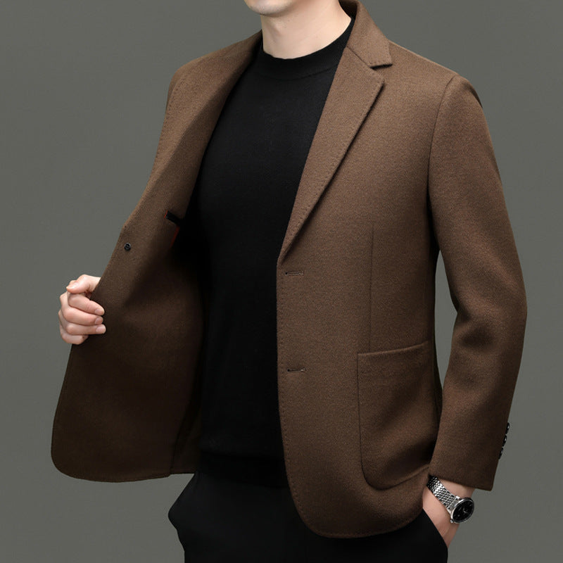 Double-Faced Wool Business Coat