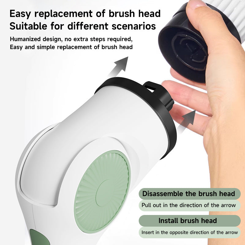 Electric Cleaning Brush with Rotating Brush Heads