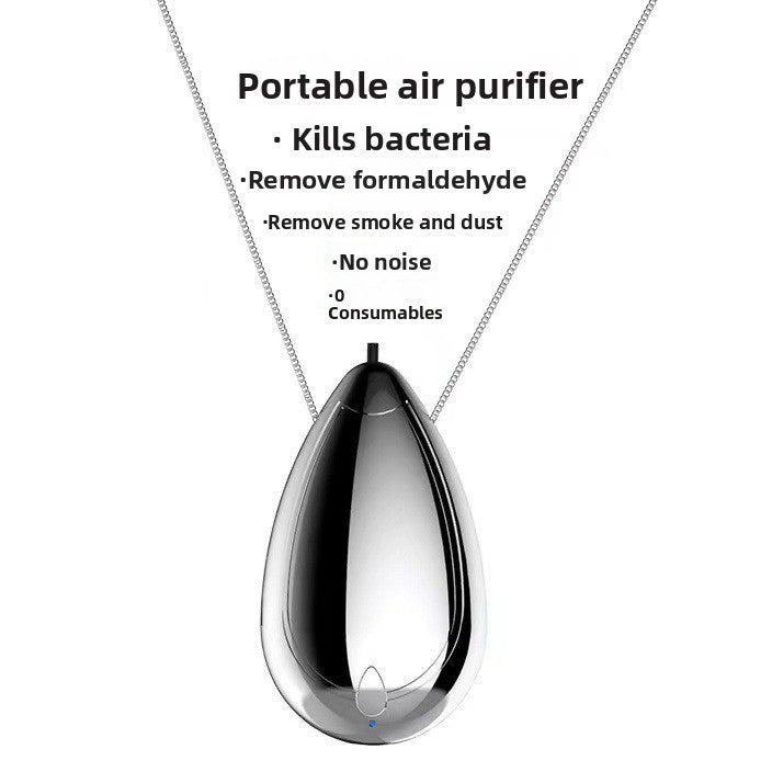 Portable Wearable Air Purifier with Negative Ion Technology