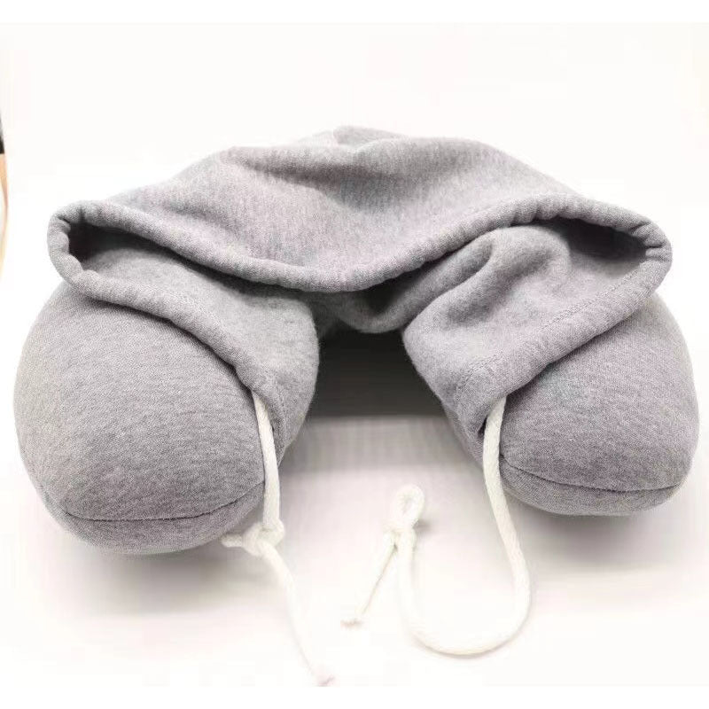 Hooded U-Shaped Travel Pillow