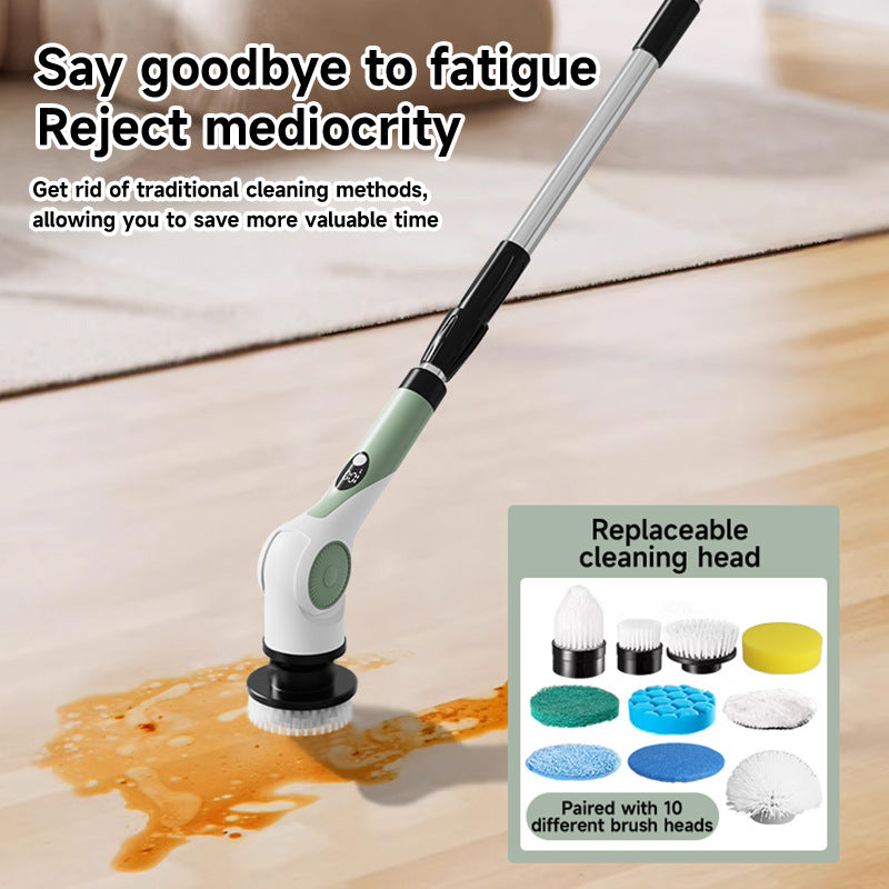 Electric Cleaning Brush with Rotating Brush Heads