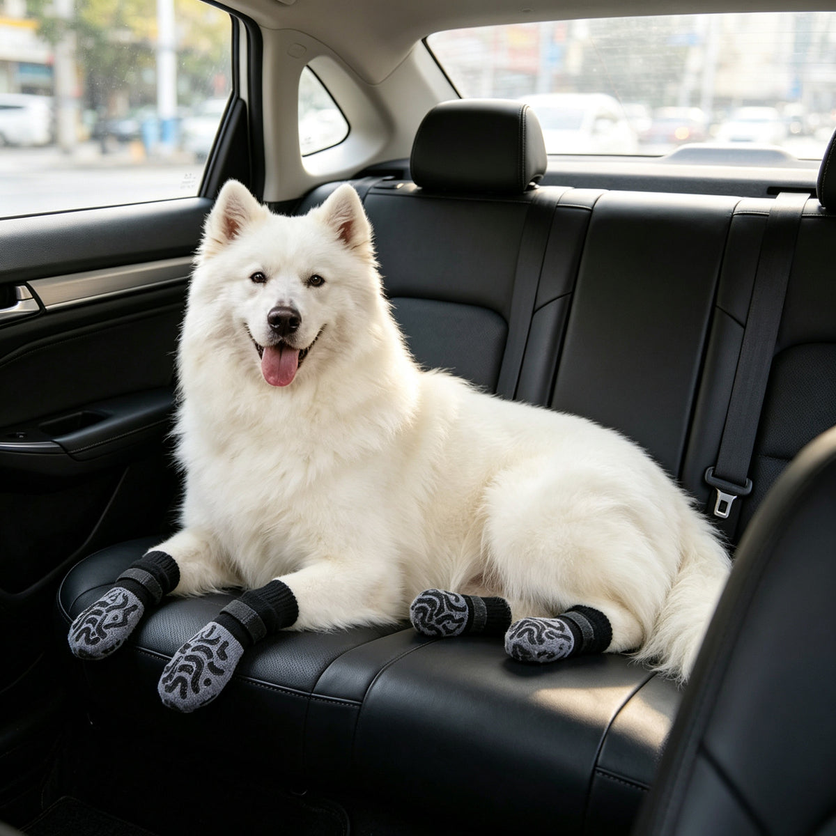 Non-Slip Dog Paw Protectors with Velcro Straps