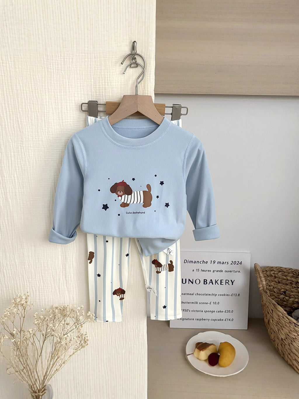 Childrens Autumn Winter Thermal Home Wear Set