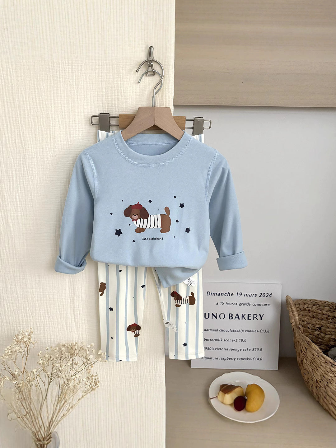 Childrens Autumn Winter Thermal Home Wear Set