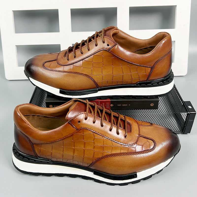 Men's Leather Brogue Casual Shoes