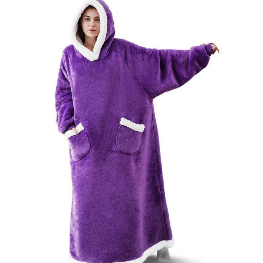 Thickened Fleece Hooded Loungewear
