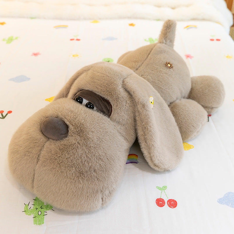 Cute big-eyed lap dog plush toy