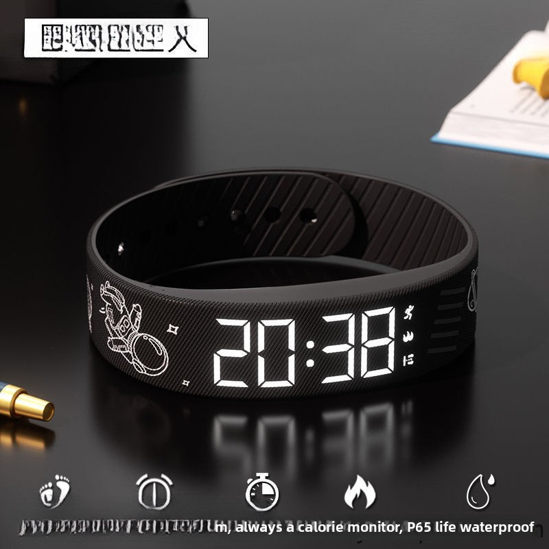 Children Digital Watch Alarm Clock Multifunctional Silicone Strap