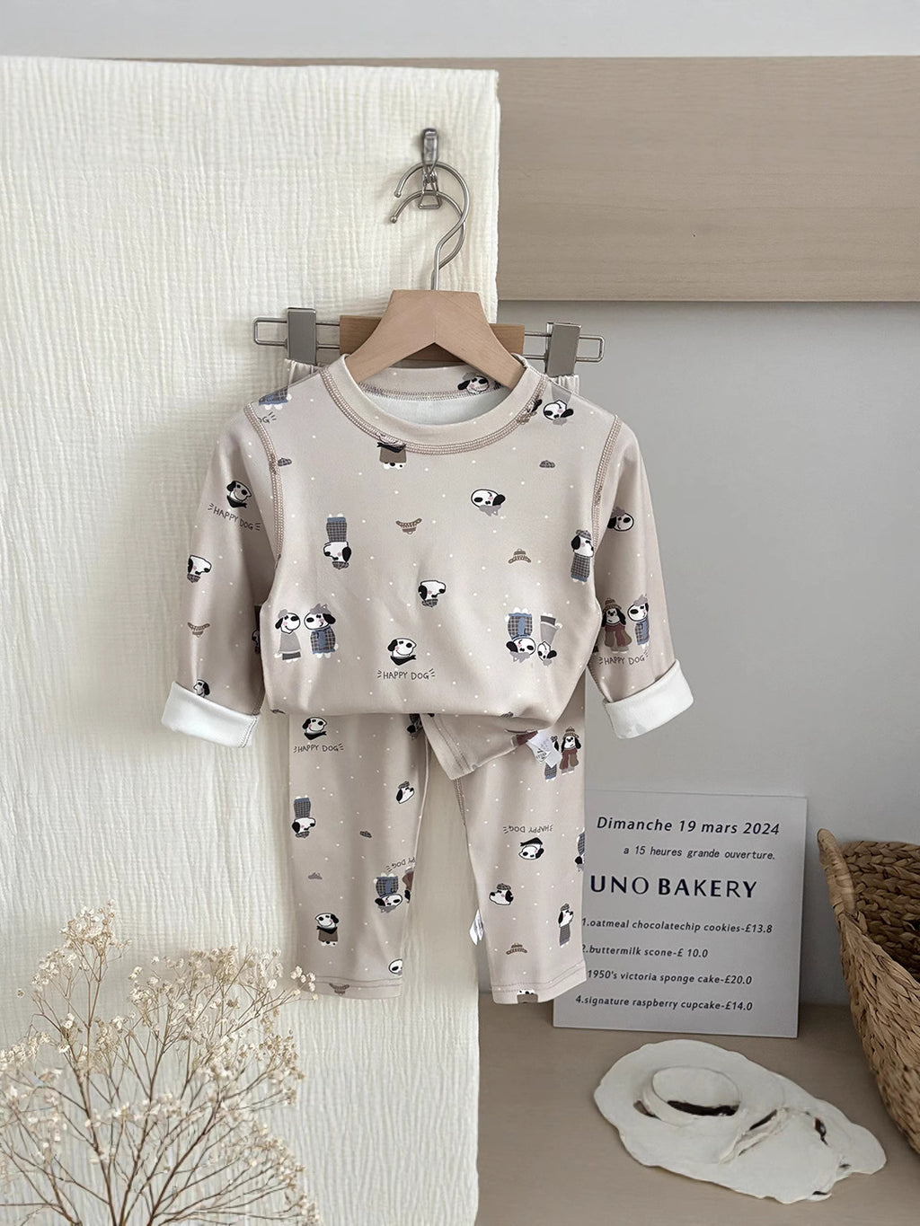 Childrens Autumn Winter Thermal Home Wear Set