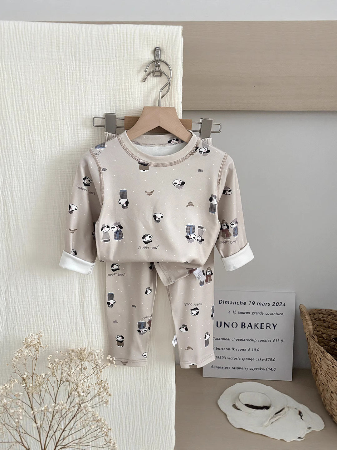 Childrens Autumn Winter Thermal Home Wear Set