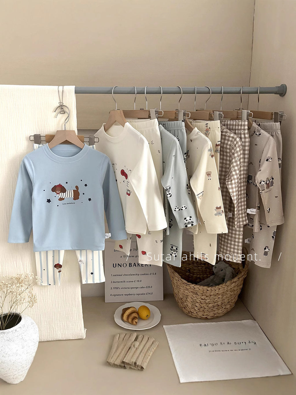 Childrens Autumn Winter Thermal Home Wear Set