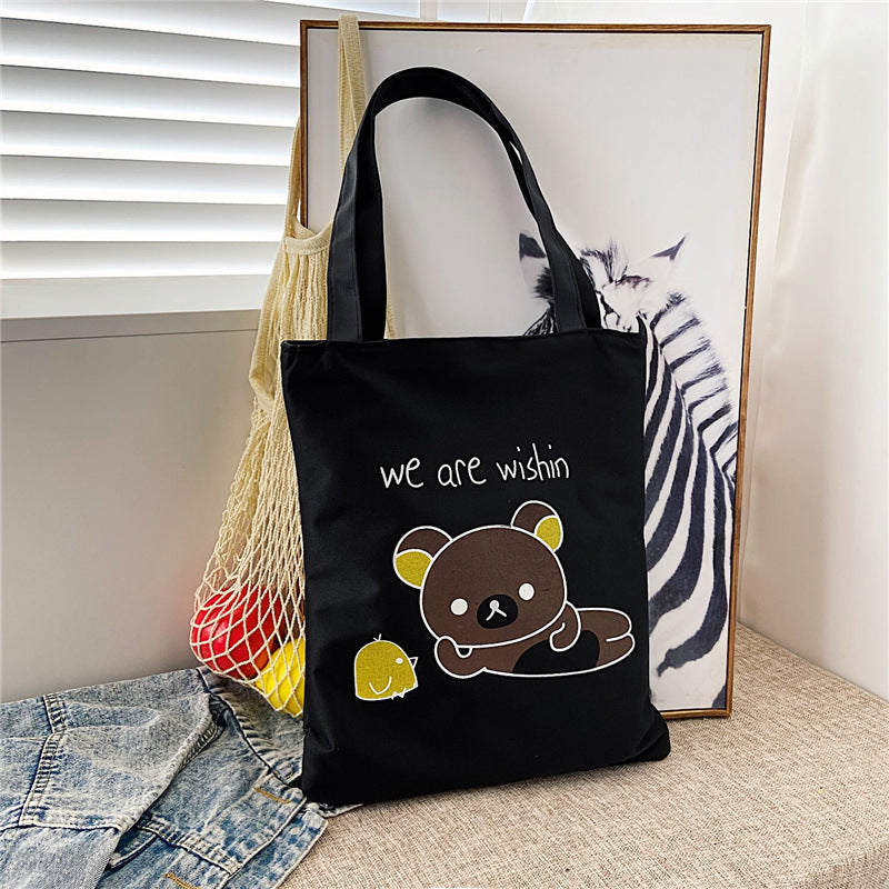 Canvas bag - Ins canvas crossbody handbag for women