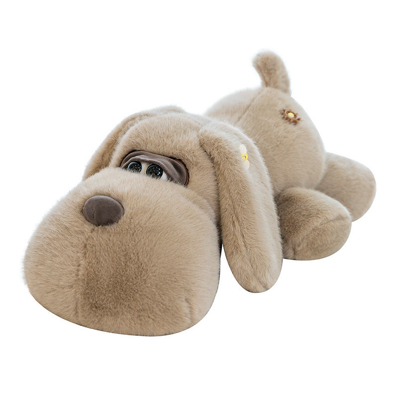 Cute big-eyed lap dog plush toy