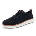 Mens Lightweight Breathable Lace Up Loafers Casual Fly Knit Shoes