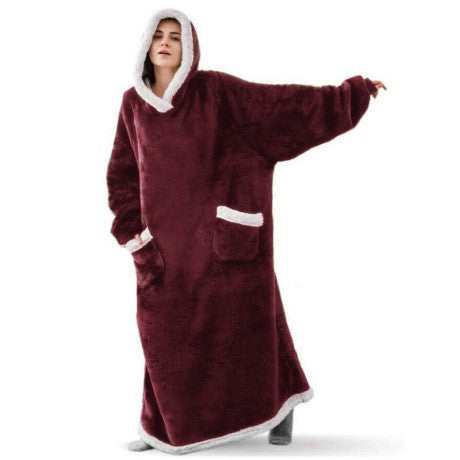 Thickened Fleece Hooded Loungewear