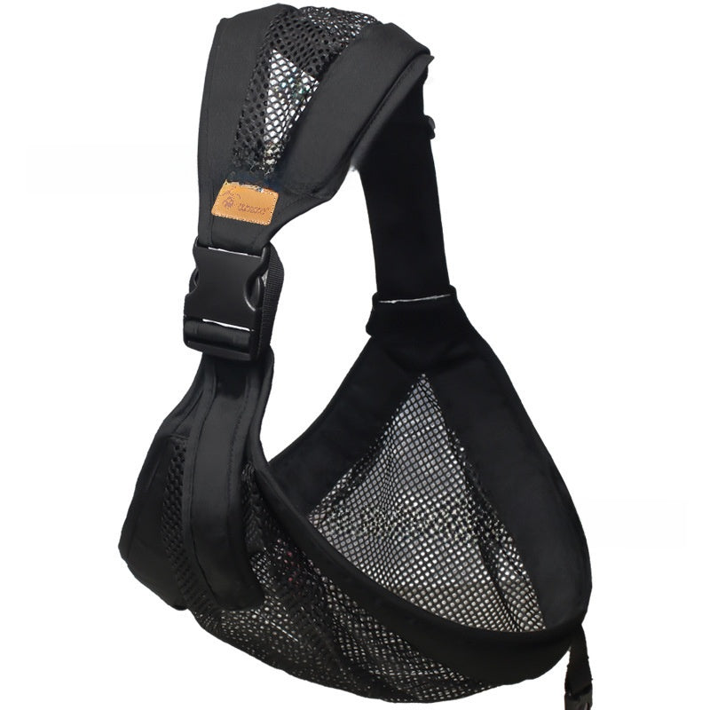 Cross-armed breathable mesh baby carrier