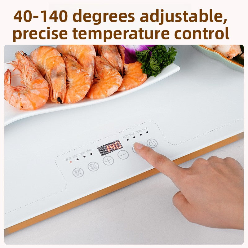 Adjustable Temperature Food Warming Plate with Touch Control
